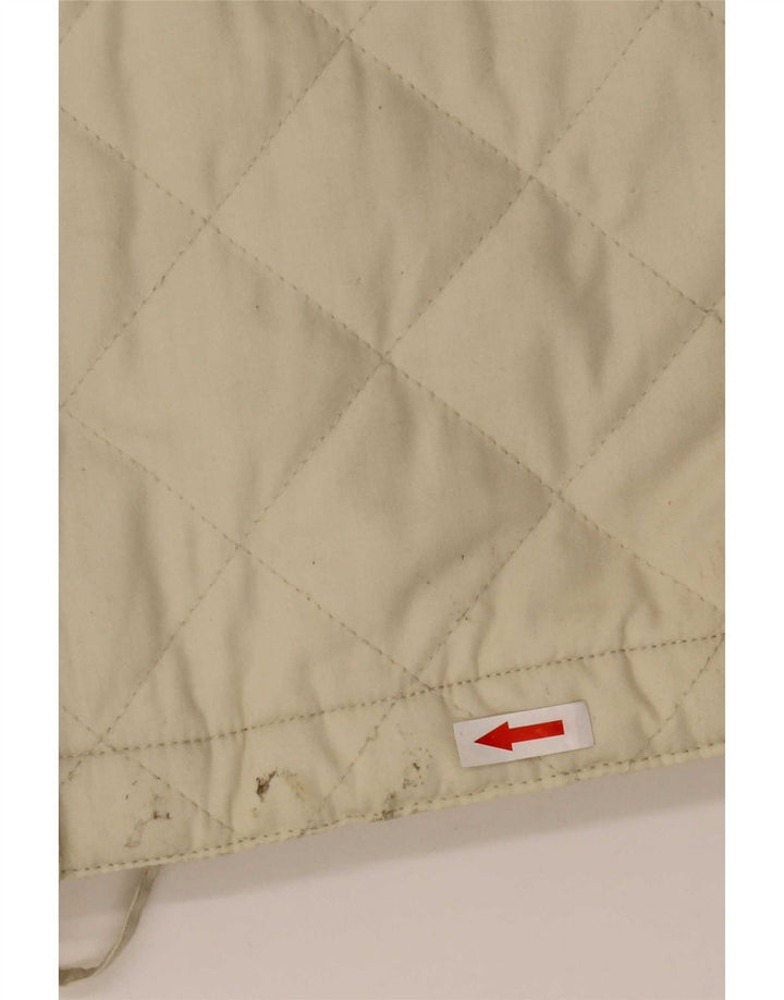 Chaqueta acolchada vintage para mujer IT 54 2XL Beige