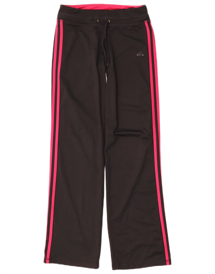 Adidas Mujer Climalite Chándal Pantalones UK 8/10 Pequeño Negro Poliéster