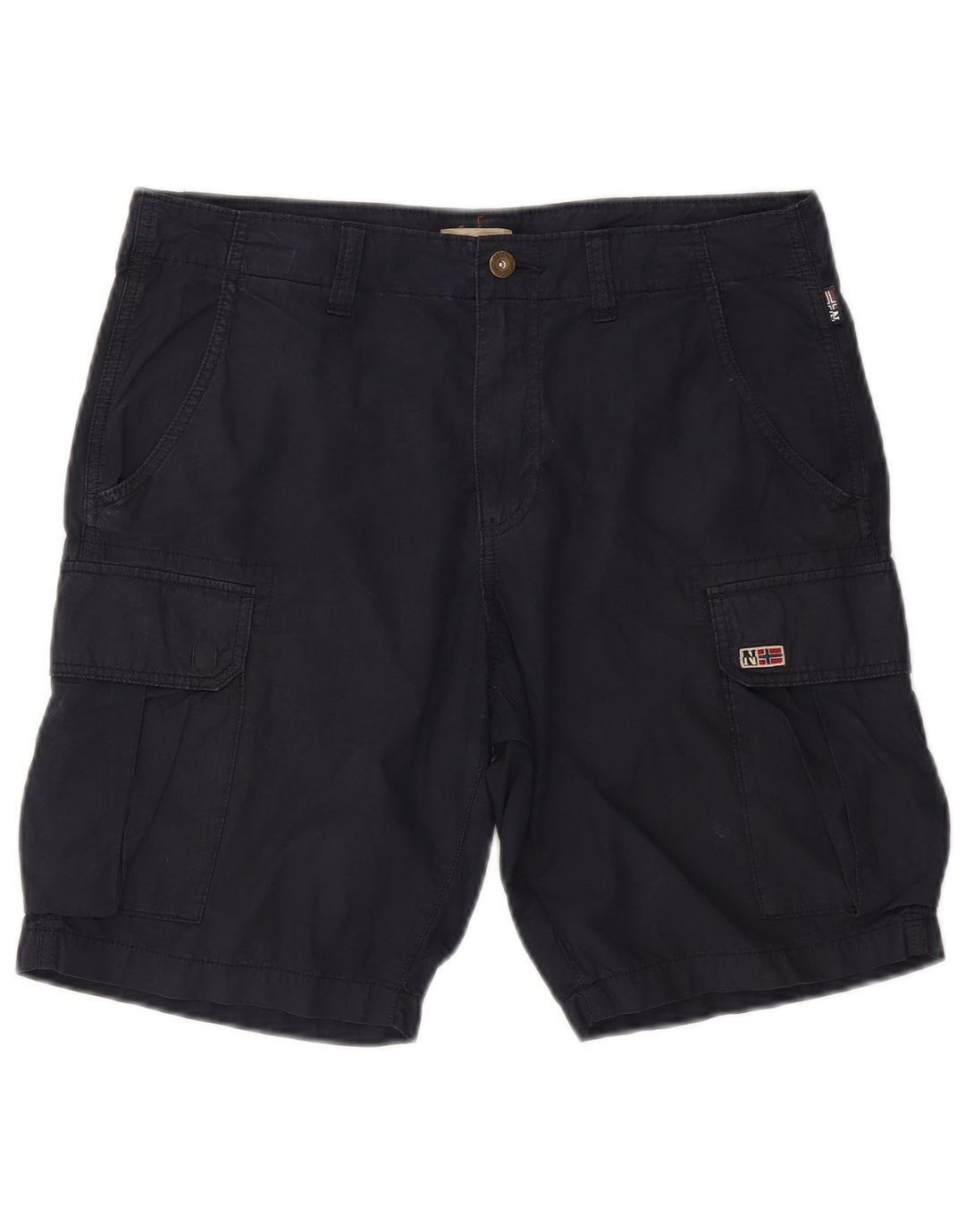 Napapijri Shorts Cargo Hombre W33 Medium Azul Marino Algodón