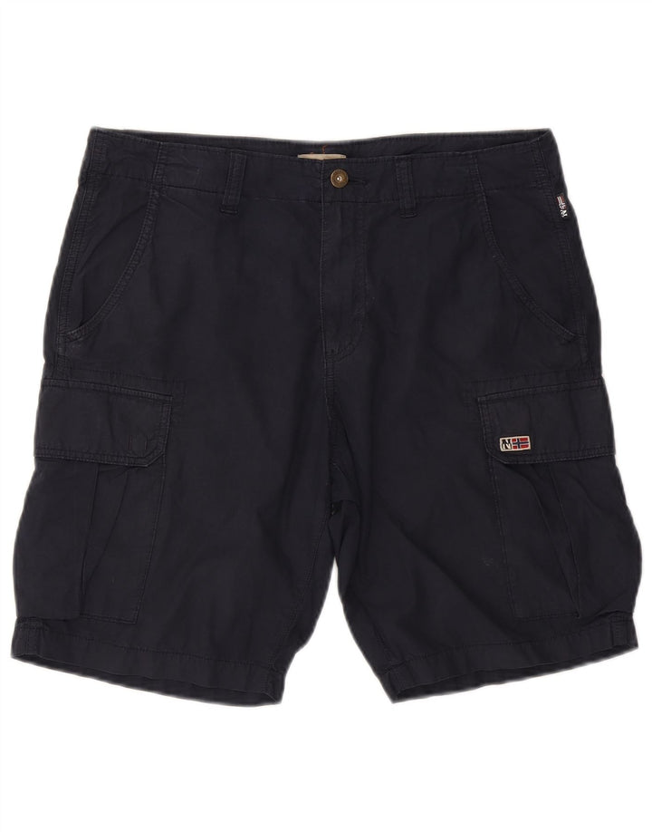 Napapijri Shorts Cargo Hombre W33 Medium Azul Marino Algodón