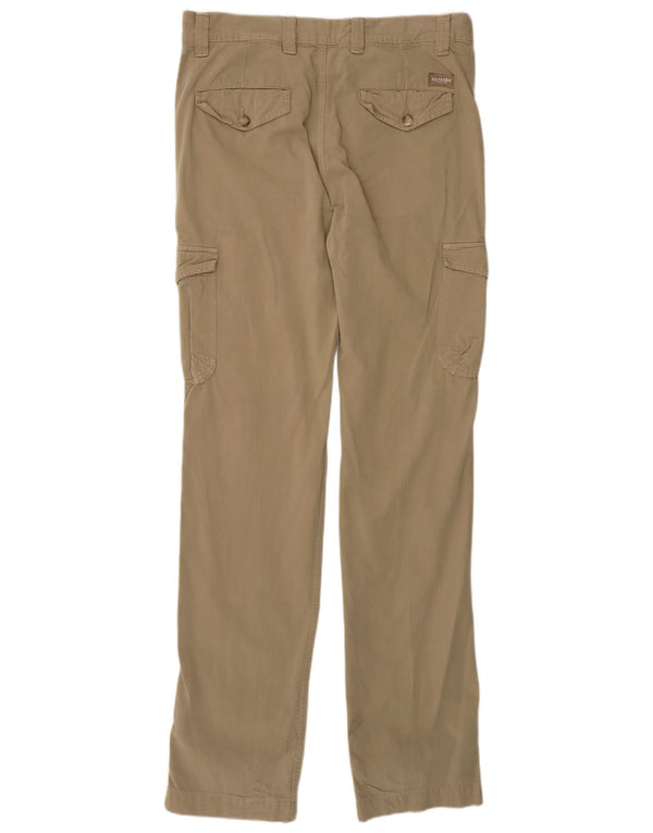 Carrera Pantalones cargo rectos para hombre IT 48 Medium W33 L34 Algodón beige