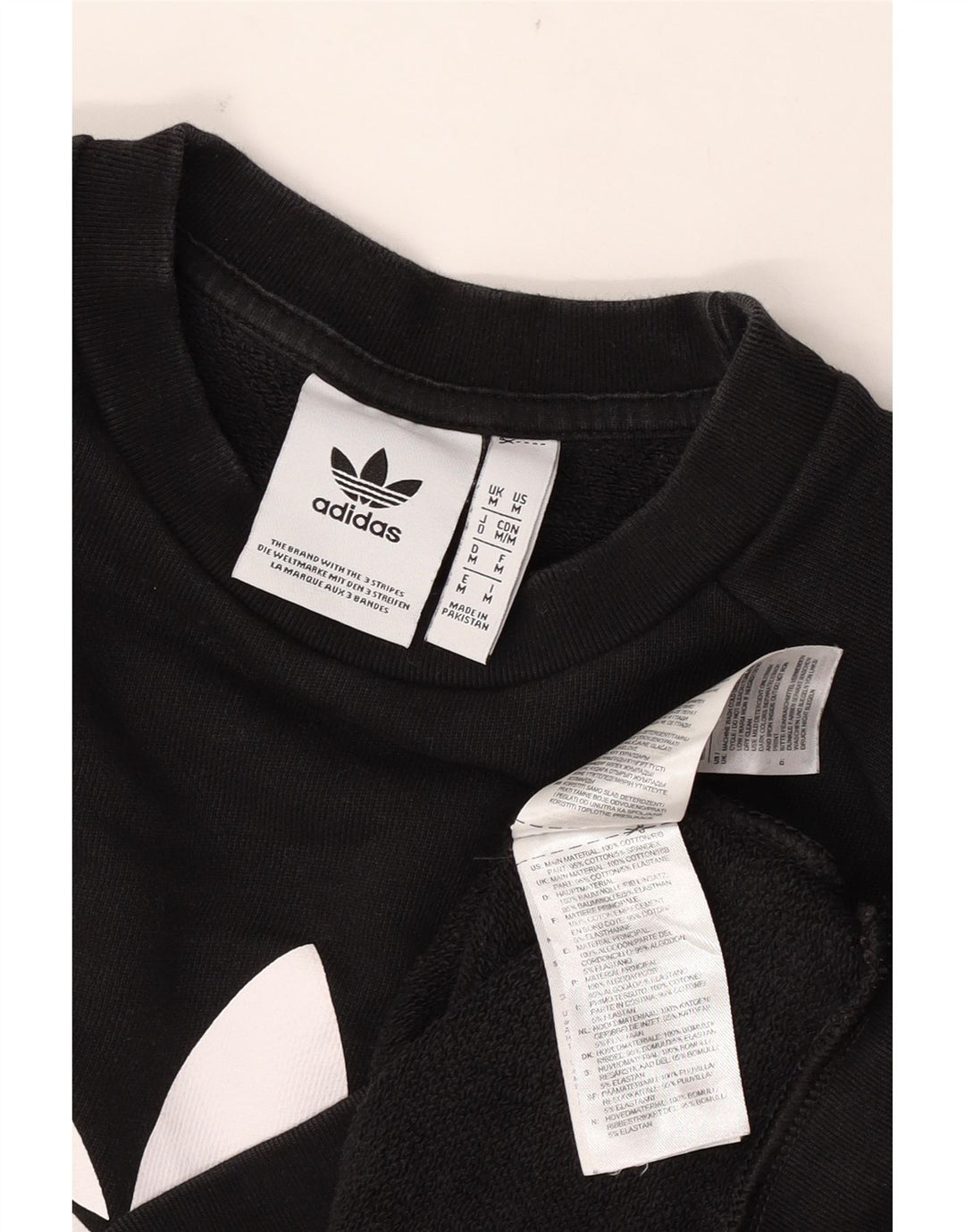 Adidas Hombre Sudadera Gráfica Jumper Medium Negro Algodón