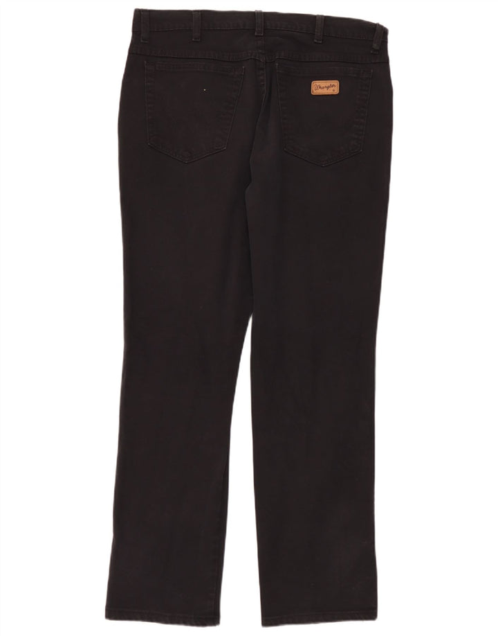 Wrangler Vaqueros rectos Texas para hombre W36 L32 Algodón negro