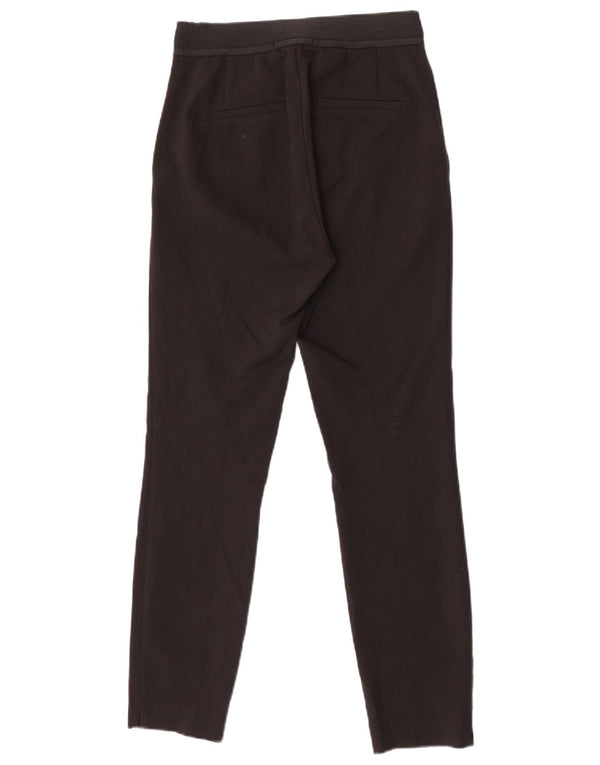 Zara Mujer Pantalón Chino Slim XS W24 L27 Negro Algodón