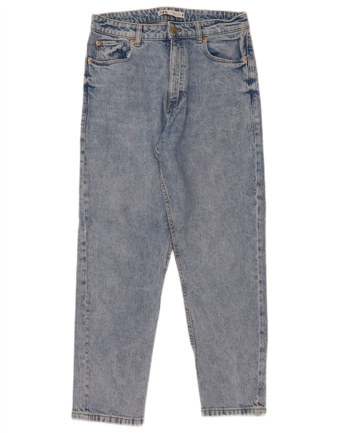 Zara Jeans Slim Mujer EU 40 Medium W30 L27 Algodón Azul
