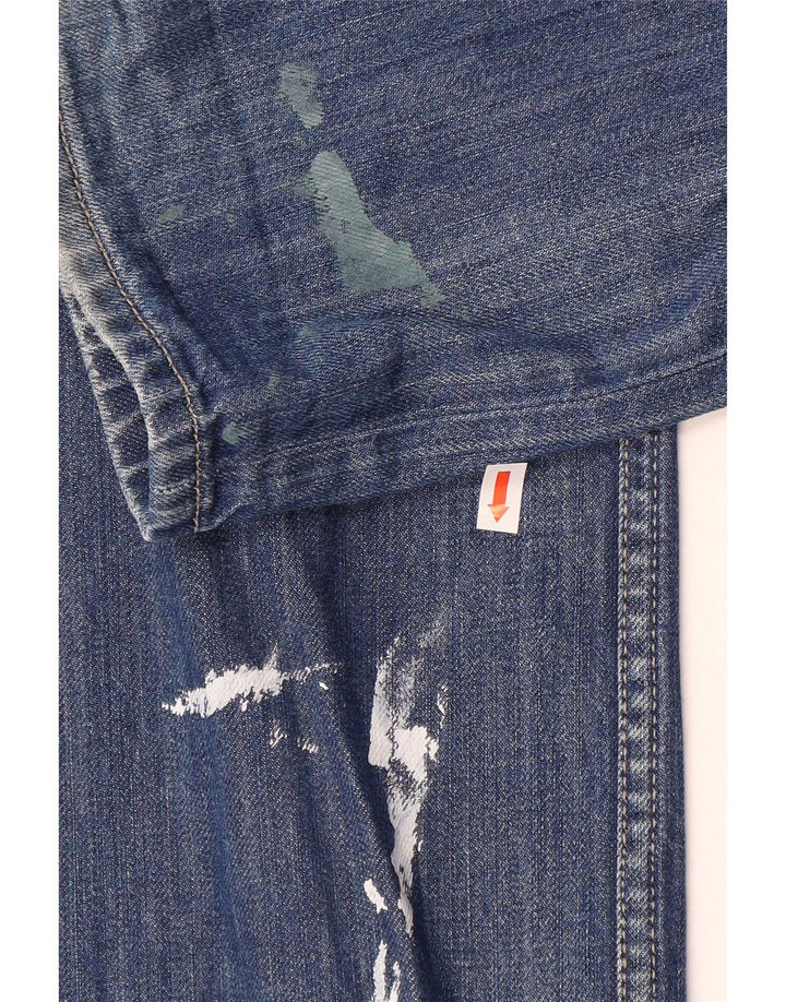 Diesel Vaqueros Rectos Hombre W32 L33 Algodón Azul