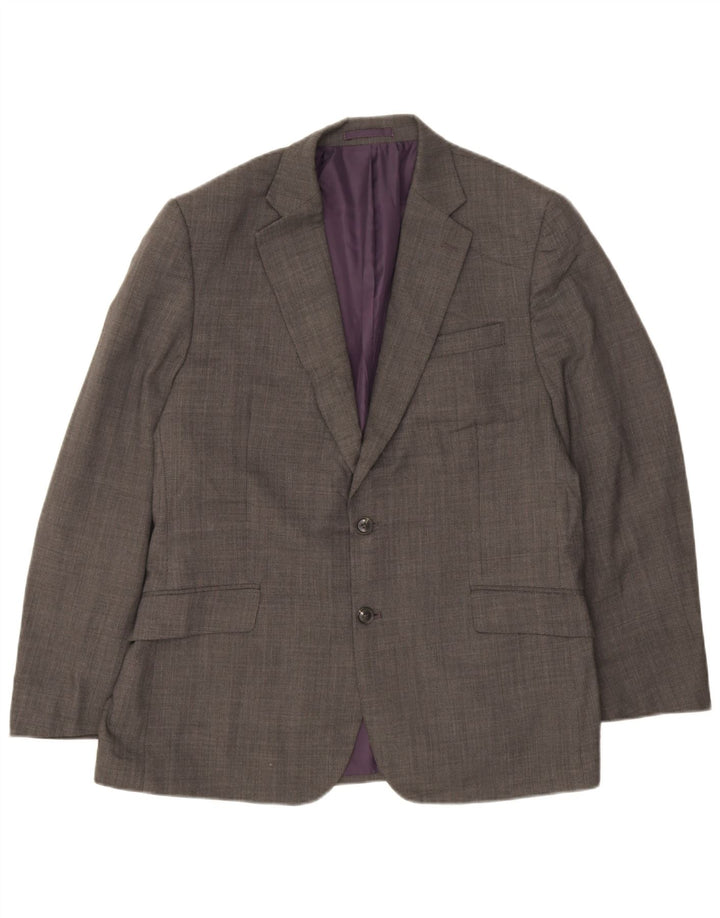 Marks & Spencer Chaqueta tipo blazer con 2 botones para hombre, talla 42, color gris