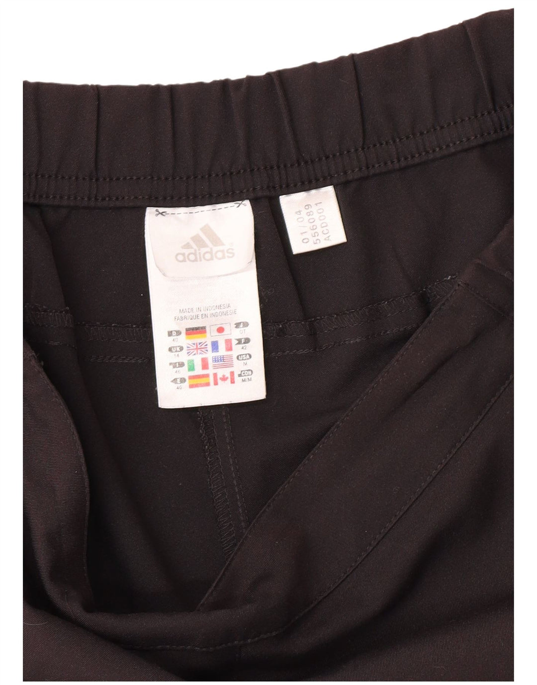 Adidas Pantalones cortos deportivos para mujer UK 44 Mediano Negro Poliéster Deportes
