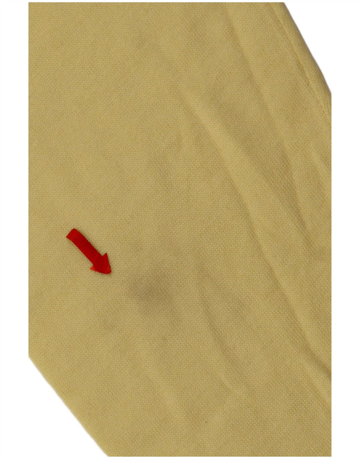 Erin Jersey con Cuello en V para Hombre de Lana Virgen Amarilla Grande