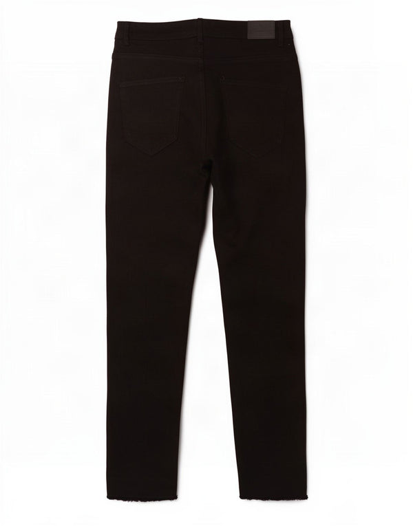 Zara Vaqueros ajustados de cintura alta para mujer EU 44 XL W34 L28 Algodón negro