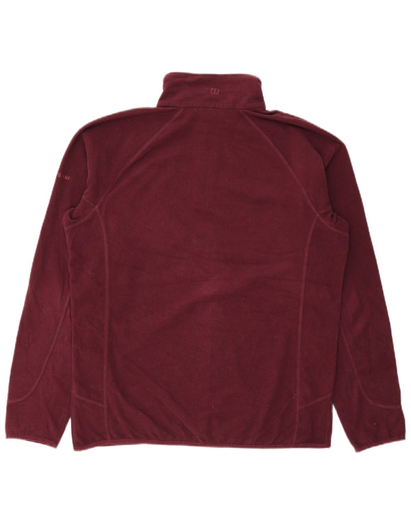 Berghaus Jersey de Forro Polar con Cremallera y Cuello para Mujer UK 40 XL Poliéster Burdeos