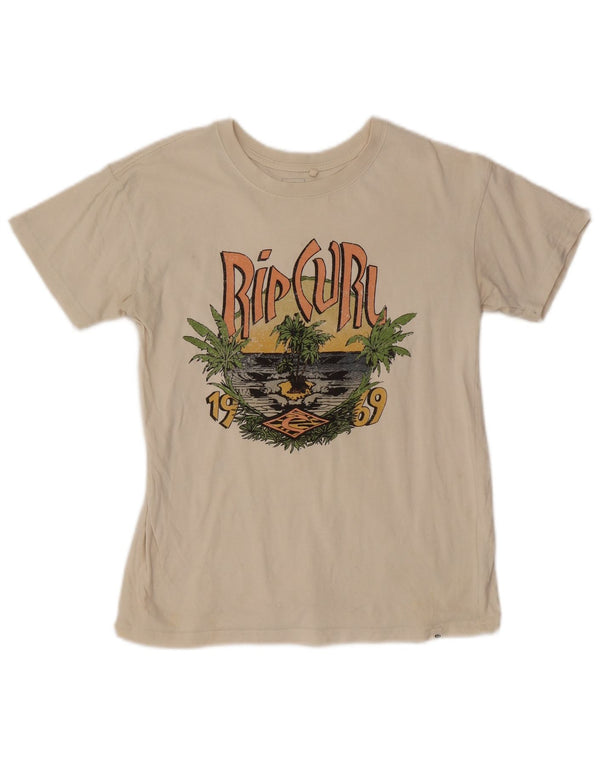 Rip Curl Camiseta gráfica para hombre Top 2XS Off White