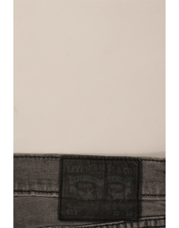 Levi's Vaqueros rectos ajustados 513 para hombre W32 L28 Gris