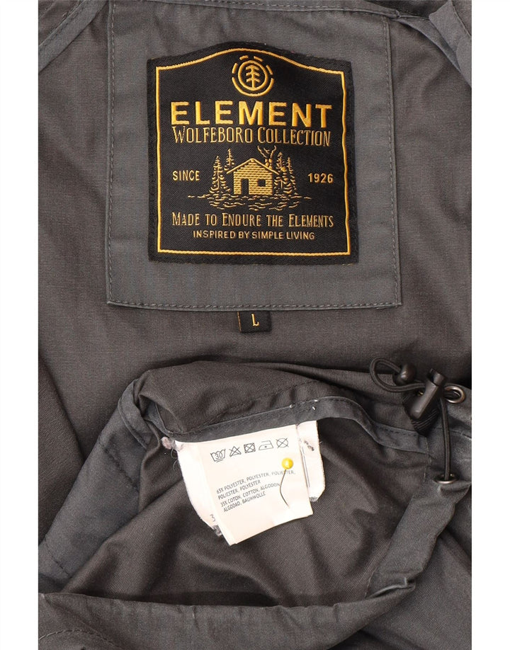 Chaqueta bomber con capucha para hombre Element UK 40 Poliéster gris grande