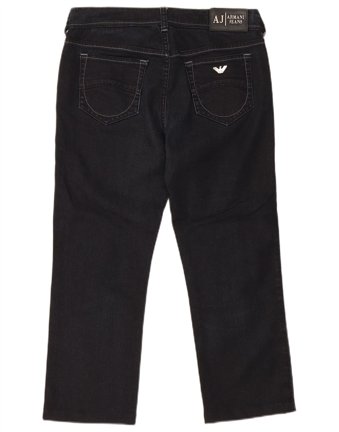 Jeans Armani Mujer Rectos W29 L24 Azul Marino Algodón