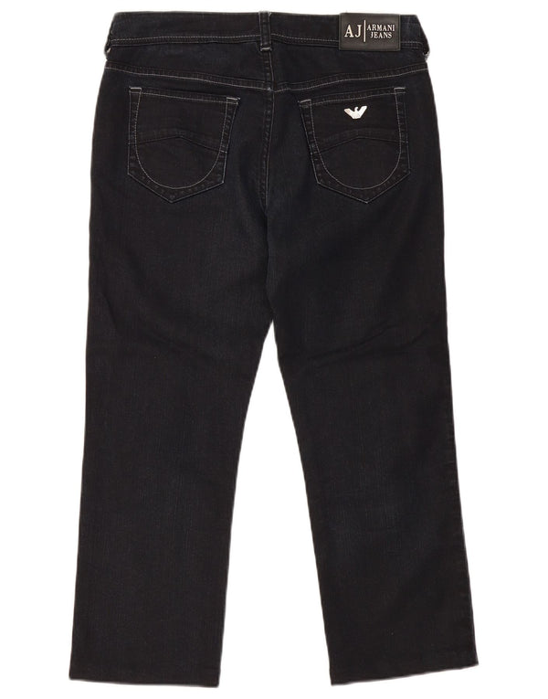 Jeans Armani Mujer Rectos W29 L24 Azul Marino Algodón