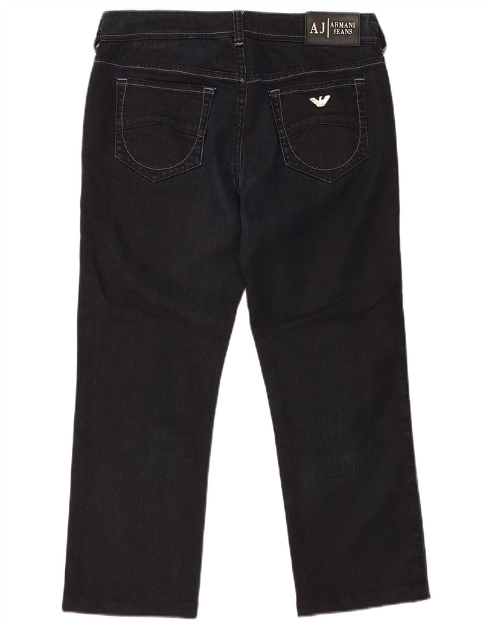 Jeans Armani Mujer Rectos W29 L24 Azul Marino Algodón