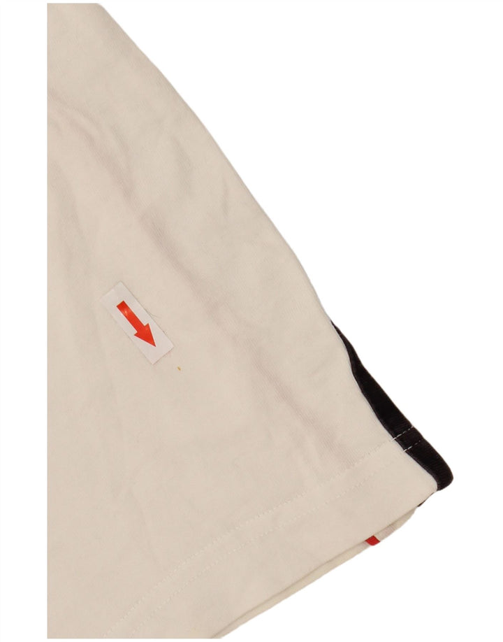 Champion Camiseta Gráfica Para Hombre Top Medium Blanco Colorblock Algodón