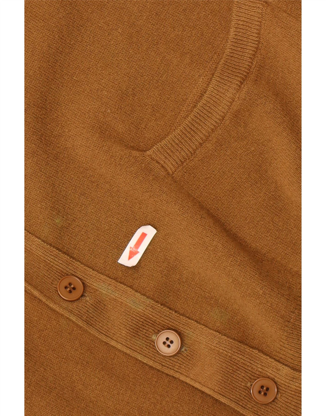 BENETTON Cárdigan para hombre IT 48 Lana de cordero marrón medio