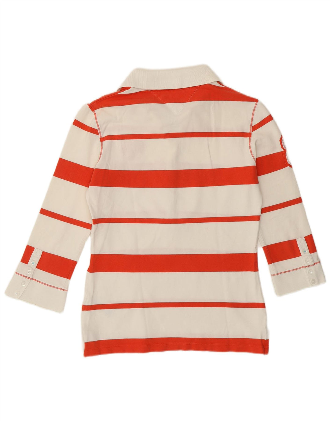 Tommy Hilfiger Polo de rugby gráfico para mujer UK 12 Medium Off White