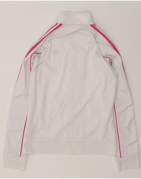 Adidas - Chaqueta de chándal para mujer (talla 40), color blanco medio, poliéster
