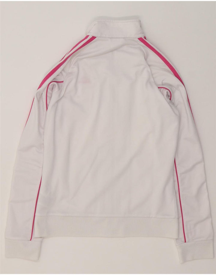 Adidas - Chaqueta de chándal para mujer (talla 40), color blanco medio, poliéster