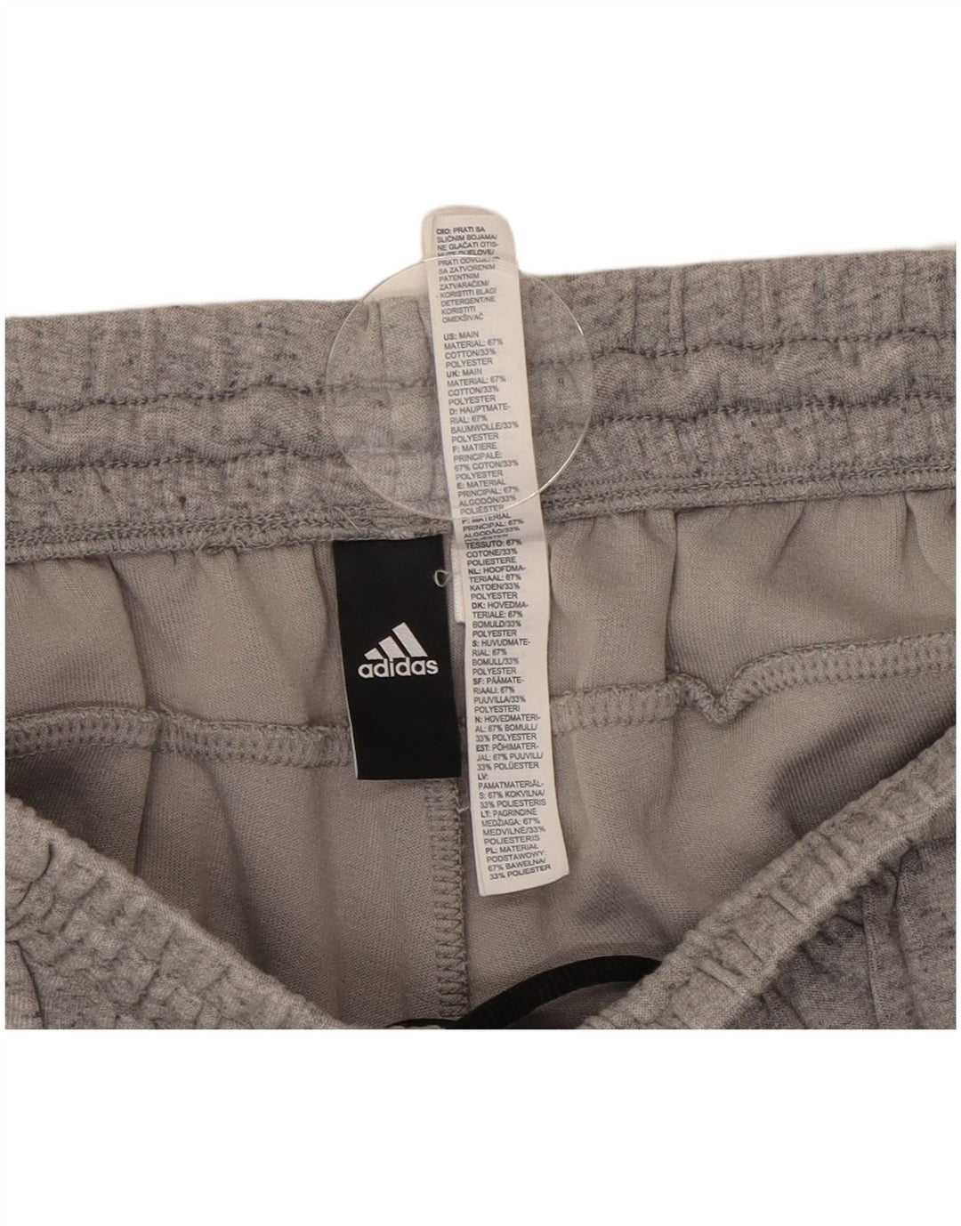 Pantalón De Chándal Adidas Hombre Gris Medio De Algodón Moteado