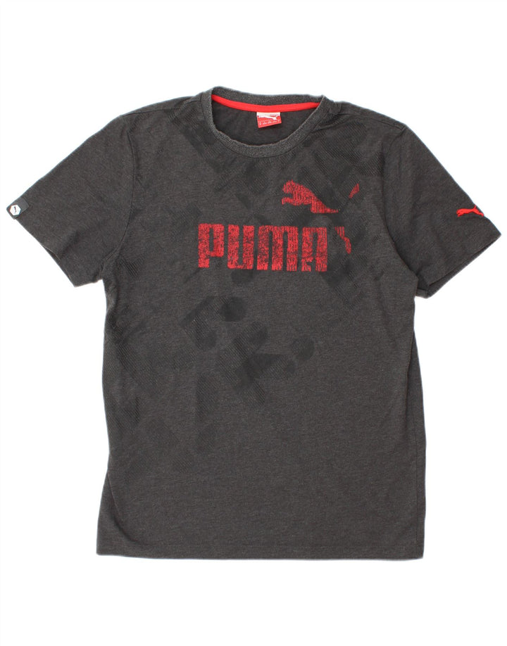 PUMA Camiseta gráfica para hombre Top gris medio