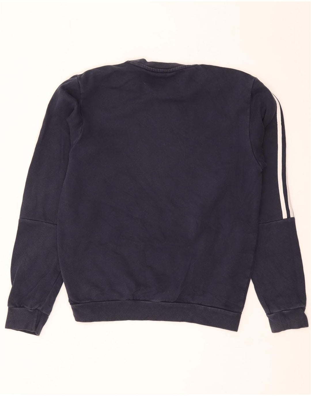 Adidas Hombre Sudadera Jumper Small Azul Marino Algodón