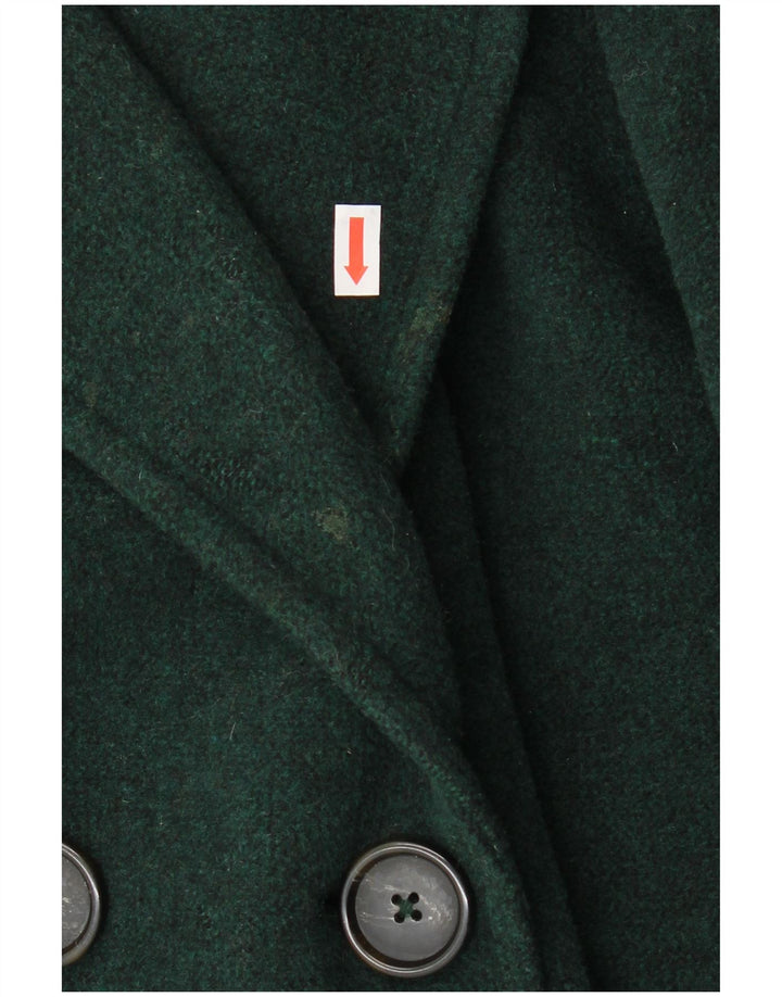 Marks & Spencer Abrigo cruzado para mujer UK 20 2XL Lana verde