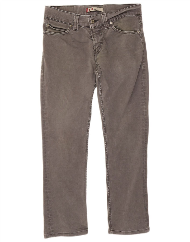 Vaqueros Levi's 511 Slim para mujer W32 L28 Algodón gris