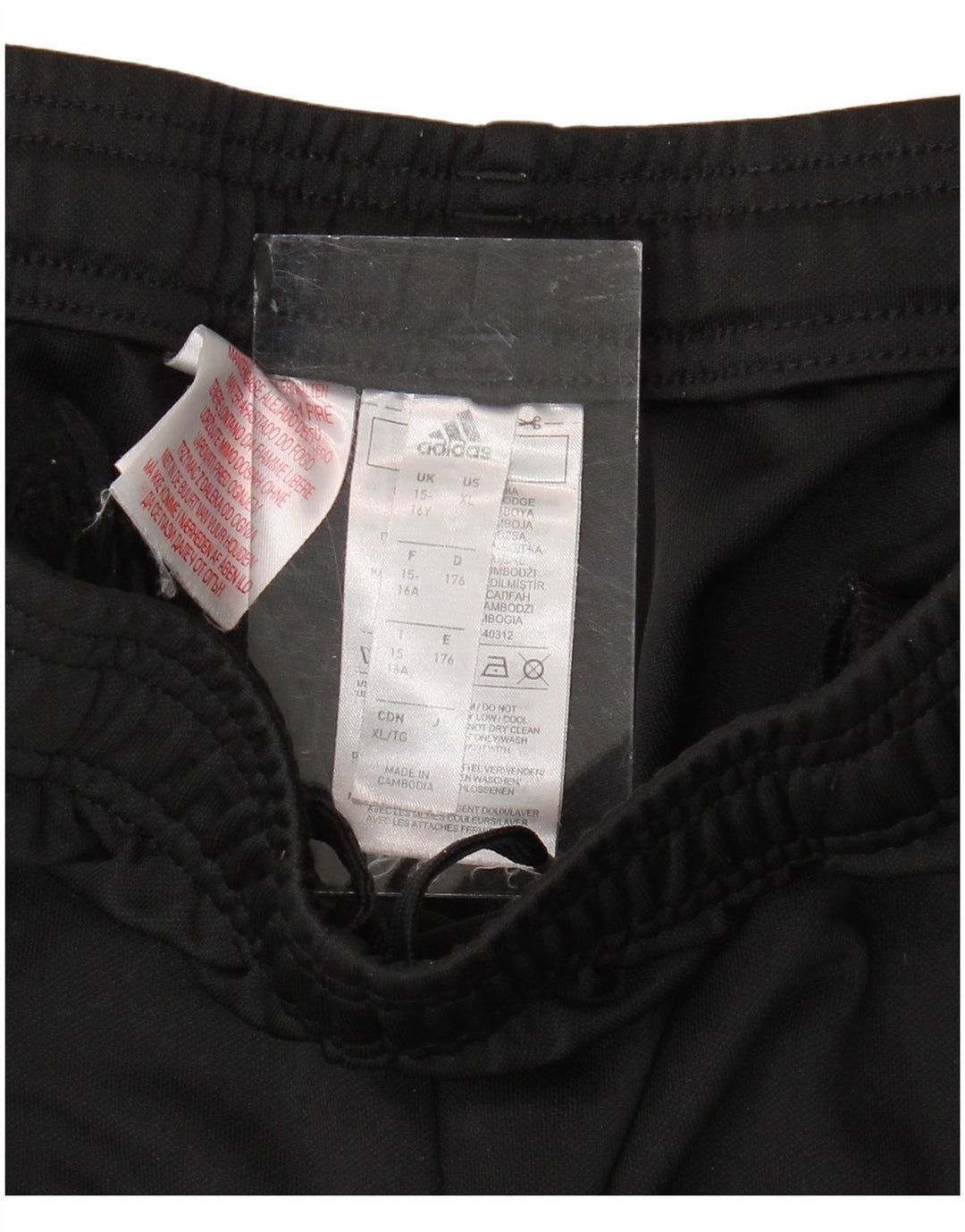 ADIDAS Pantalón Chándal Aeroready Niño 15-16 Años Negro Poliéster