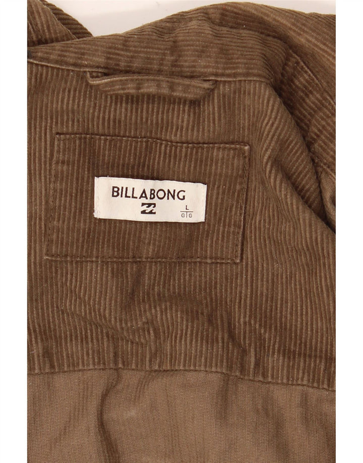 Billabong Chaqueta de pana para hombre Reino Unido 40 Grande Marrón