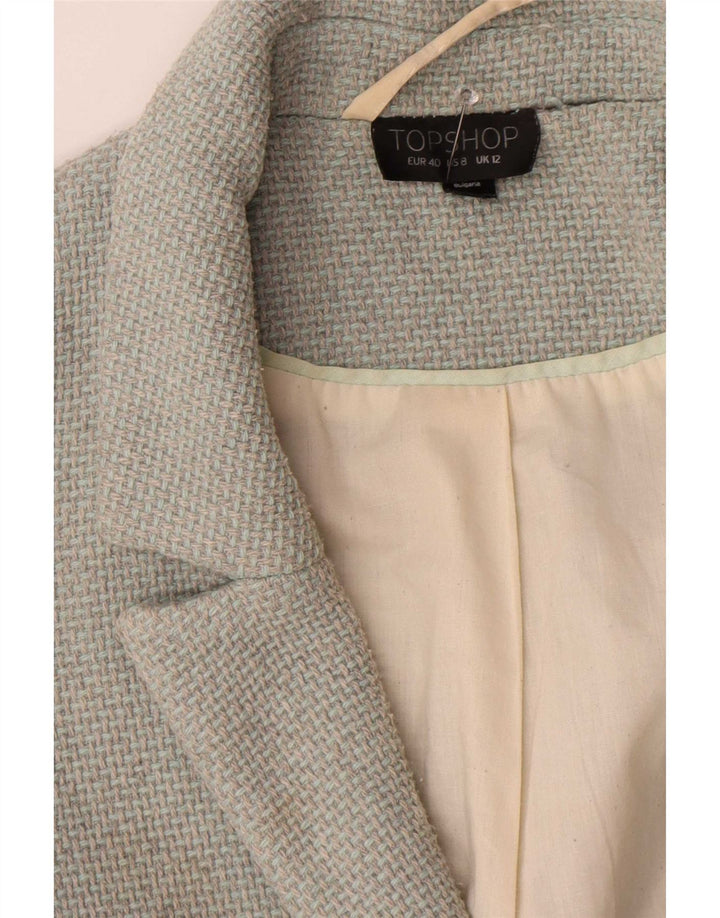 Topshop Abrigo abierto extragrande para mujer UK 42 Acrílico gris medio