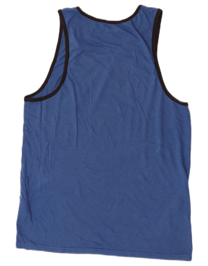 Hurley Hombre Chaleco Top Algodón Azul Medio