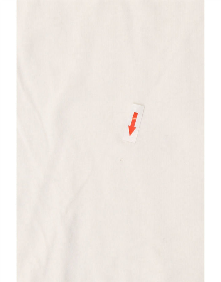 Adidas Camiseta para mujer Top UK 12 Medium White Cotton