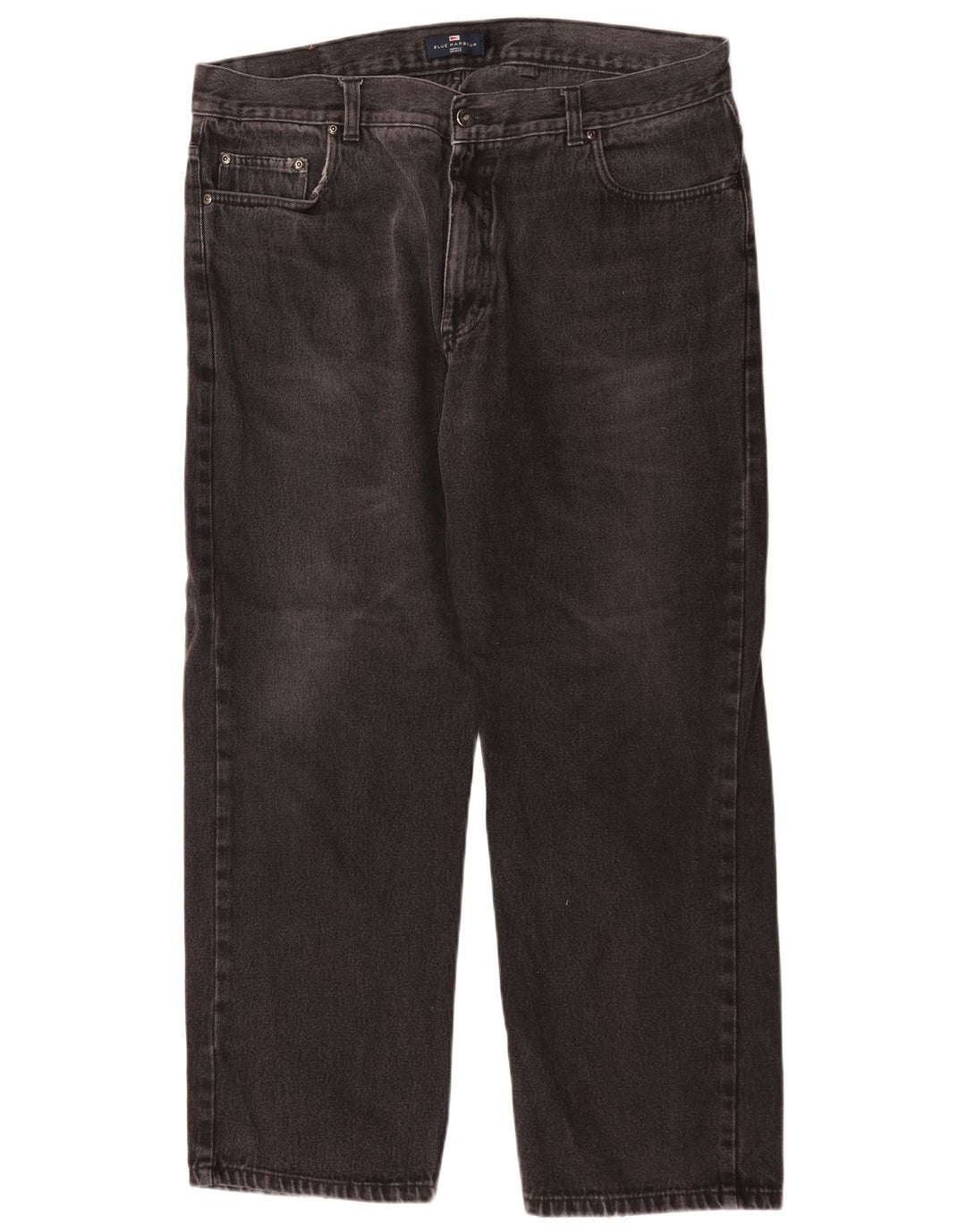 Marks & Spencer Vaqueros rectos azules Harbor para hombre W40 L29 Algodón negro