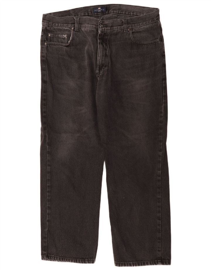 Marks & Spencer Vaqueros rectos azules Harbor para hombre W40 L29 Algodón negro