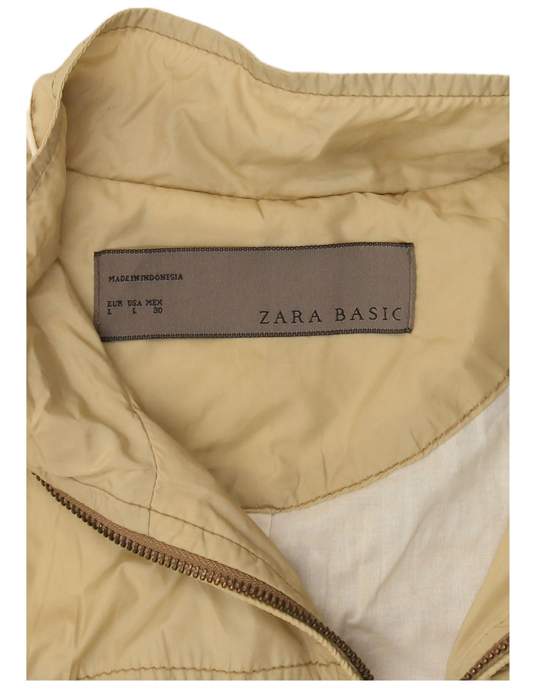 Zara Mujer Chaqueta Utilitaria Reino Unido 44 Grande Beige