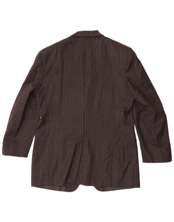 Cerruti 1881 Chaqueta tipo blazer de 3 botones para hombre IT 52 XL Lana a rayas grises