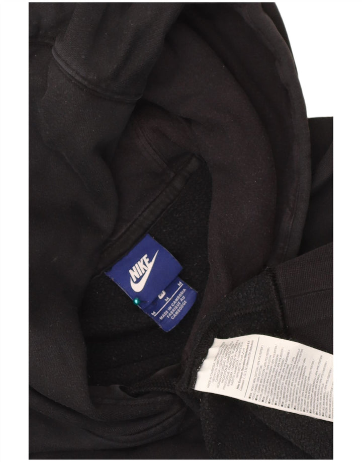 Nike - Sudadera con capucha para hombre (algodón negro mediano)