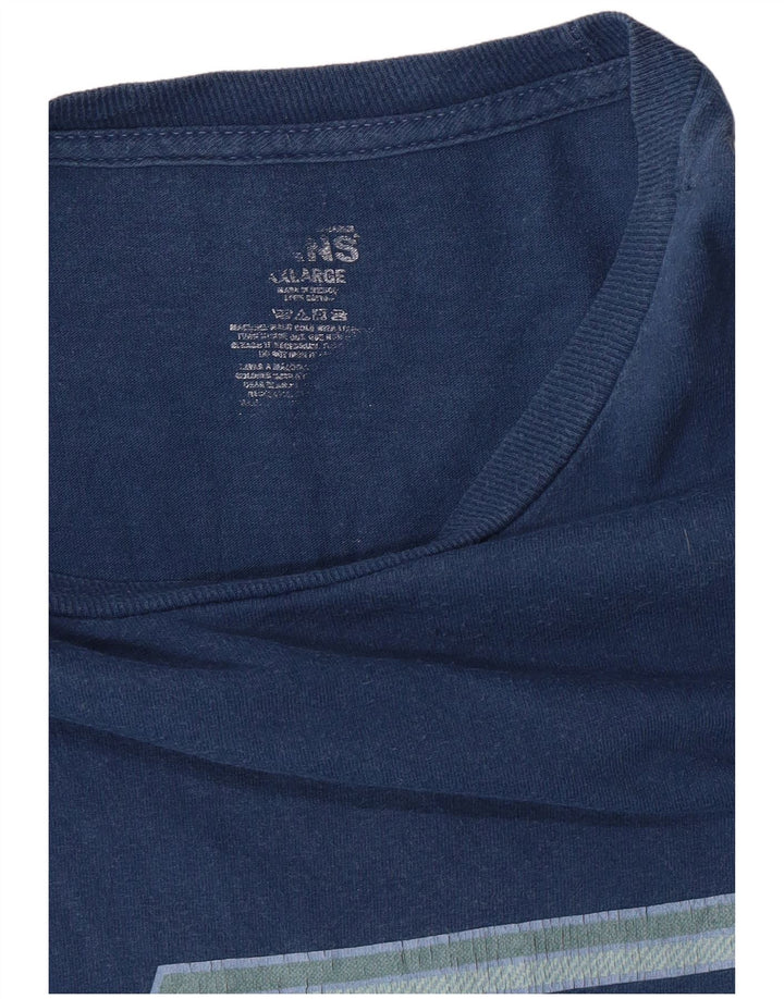 VANS Camiseta gráfica para hombre Top 2XL Azul