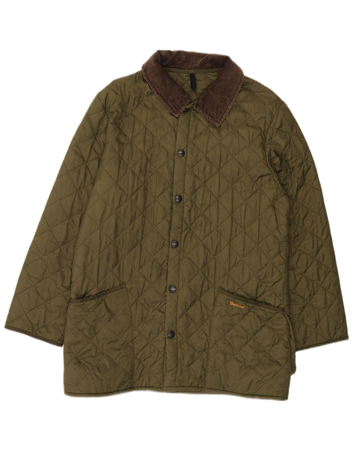 BARBOUR Chaqueta acolchada para hombre UK 40 Large Poliamida caqui