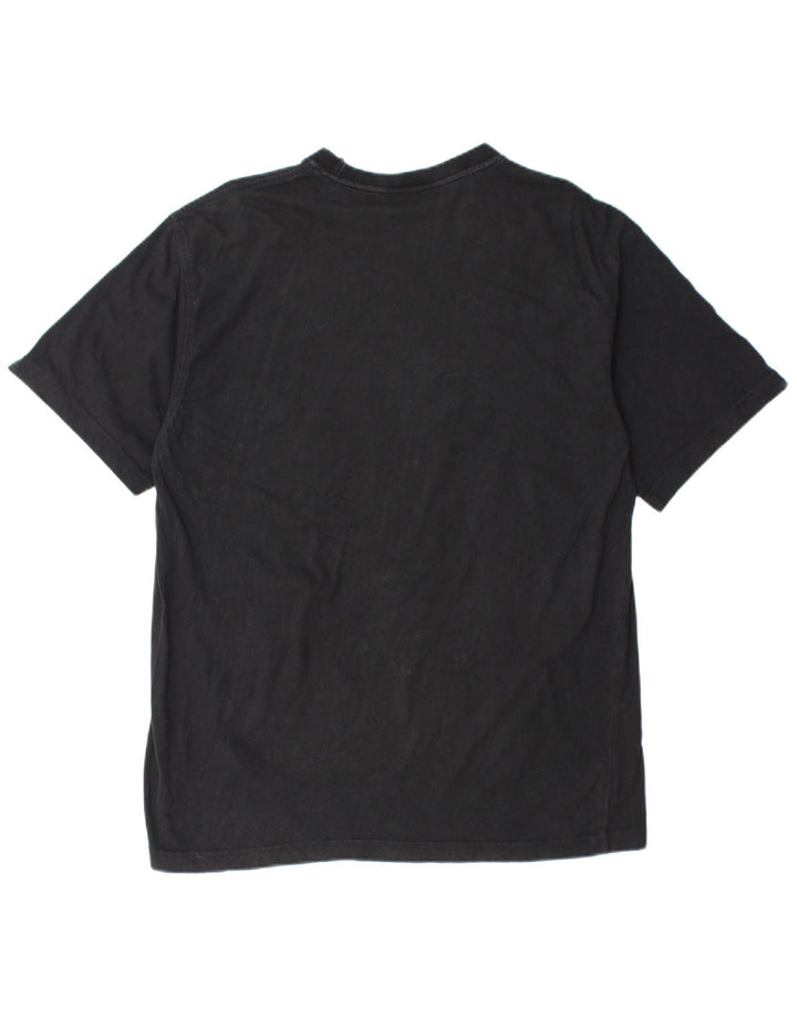 FILA - Camiseta gráfica para hombre, talla grande, color negro