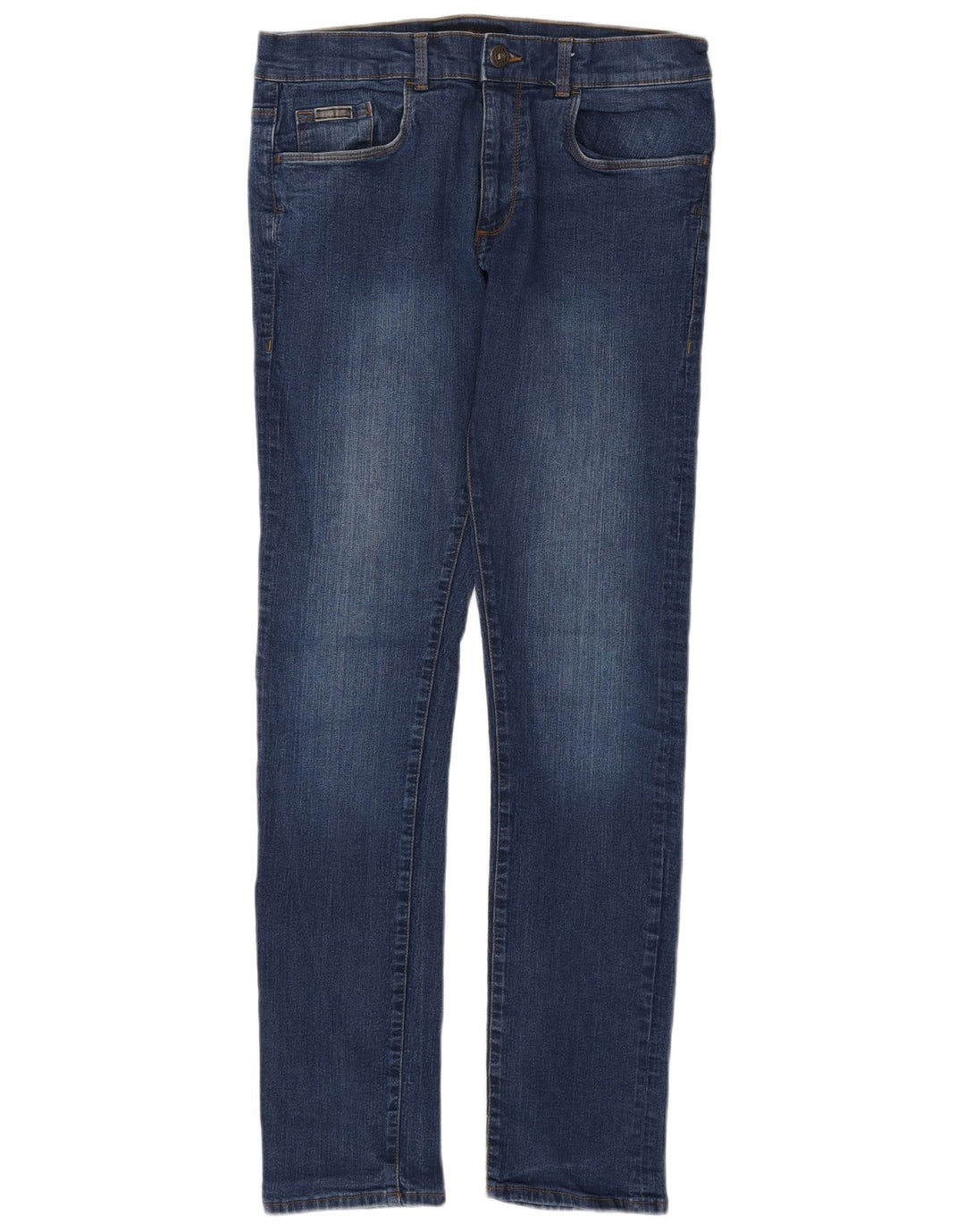 TRUSSARDI Vaqueros pitillo para hombre W34 L33 Azul