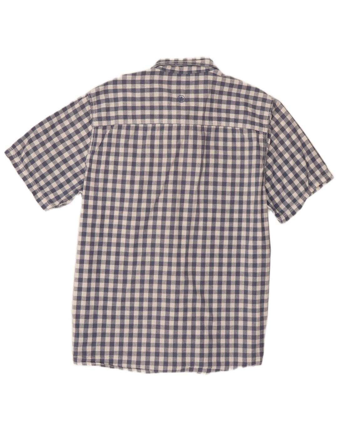 Camisa de corte clásico de manga corta para hombre de Fat Face Algodón a cuadros azul grande