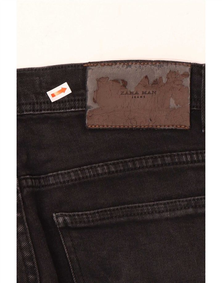 Zara Vaqueros Slim para Hombre EU 40 Medium W31 L30 Negro