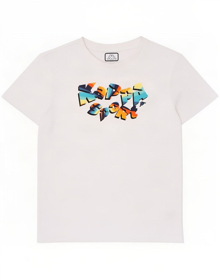 Kappa Camiseta gráfica para niños 11-12 años Blanco