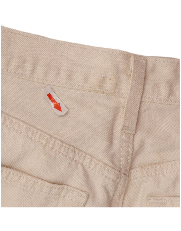 Levi's Vaqueros rectos recortados desgastados 501 para hombre W26 L26 Algodón blanco roto