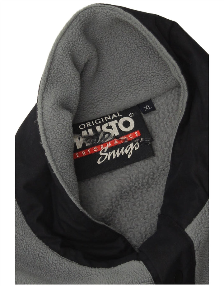 Musto Jersey De Forro Polar Con Cuello De Botón Para Hombre XL Poliéster Gris
